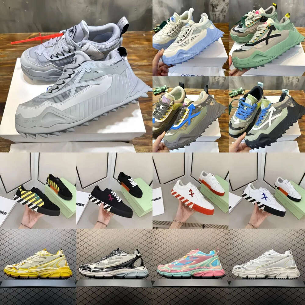 Designer OW sneakers Vulcanized Arrows shoes Women Men Platform Shoe white Lace-up Low top Mint green Chunky Sneaker 36-46 daily outfit