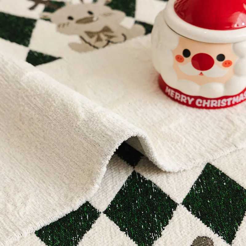 Christmas Thick Checkered Printed Sofa Cushion Comfort NonSlip Couch Covers for Living Room Holiday Atmosphere Home Accessories C251028