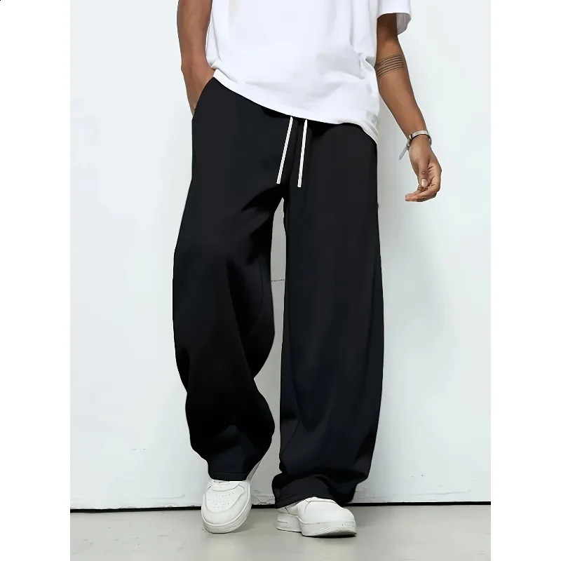 Super handsome mens straight leg pants made of pure cotton for casual wear suitable both men and women in autumn winter 251027