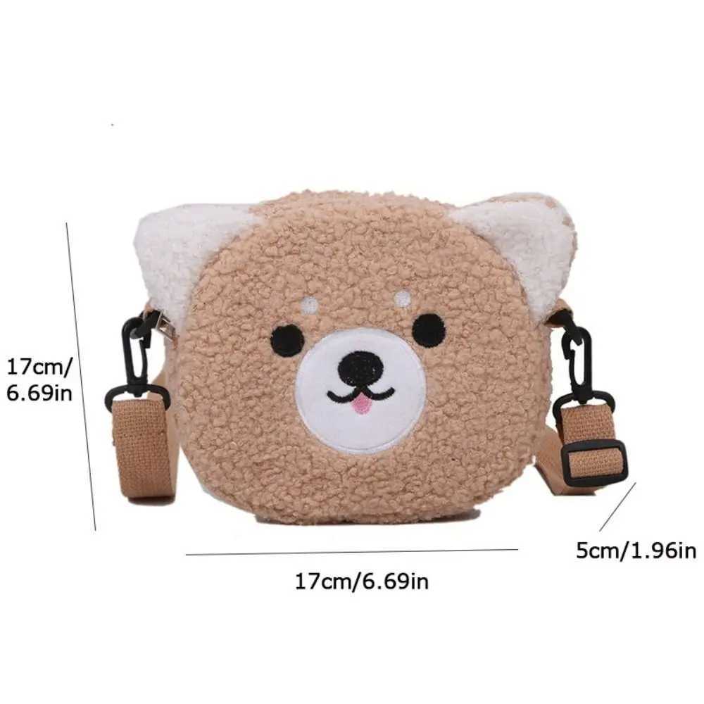Japanese Style Kawaii Bag Women Cartoon CatDogSheep Plush Shoulder Bag Crossbody Bag Small Phone Purse Bolsa FemininaW251028