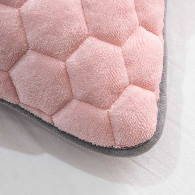 Pillow Case Winter Thicken Soft Long case For Bed Single Side Velvet Fabric Quilted Covers Lover Couple Sleeping Cases C251028