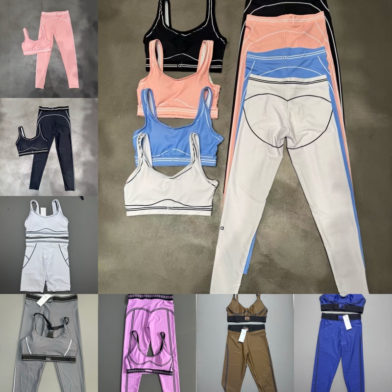 5A Quality Yoga Set Women Yoga Suits And bra Sets Sports Heart Throb Legging+Shorts White-Striped Workout Quick-Drying women clothes bra Sets