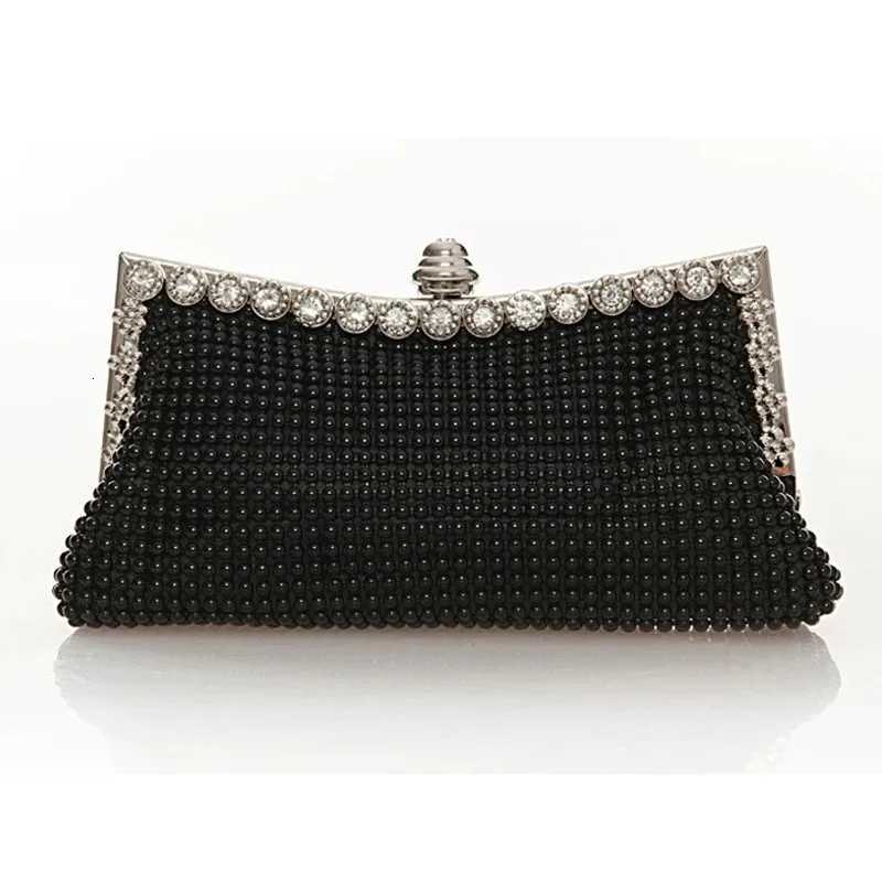 Evening Gold Clutch Bag Glitter Bead DESIGN Elegant Woman Party Bags Vintage Fashion Bridal Purse Silver Handbags Night Bag H251027