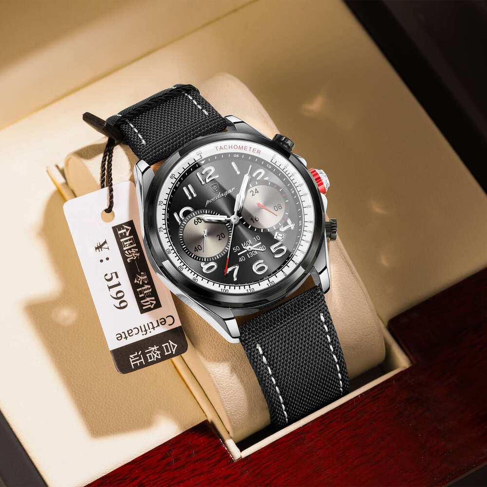 Swiss Brand New Men's Fashion Casual Chronograph Quartz Watch