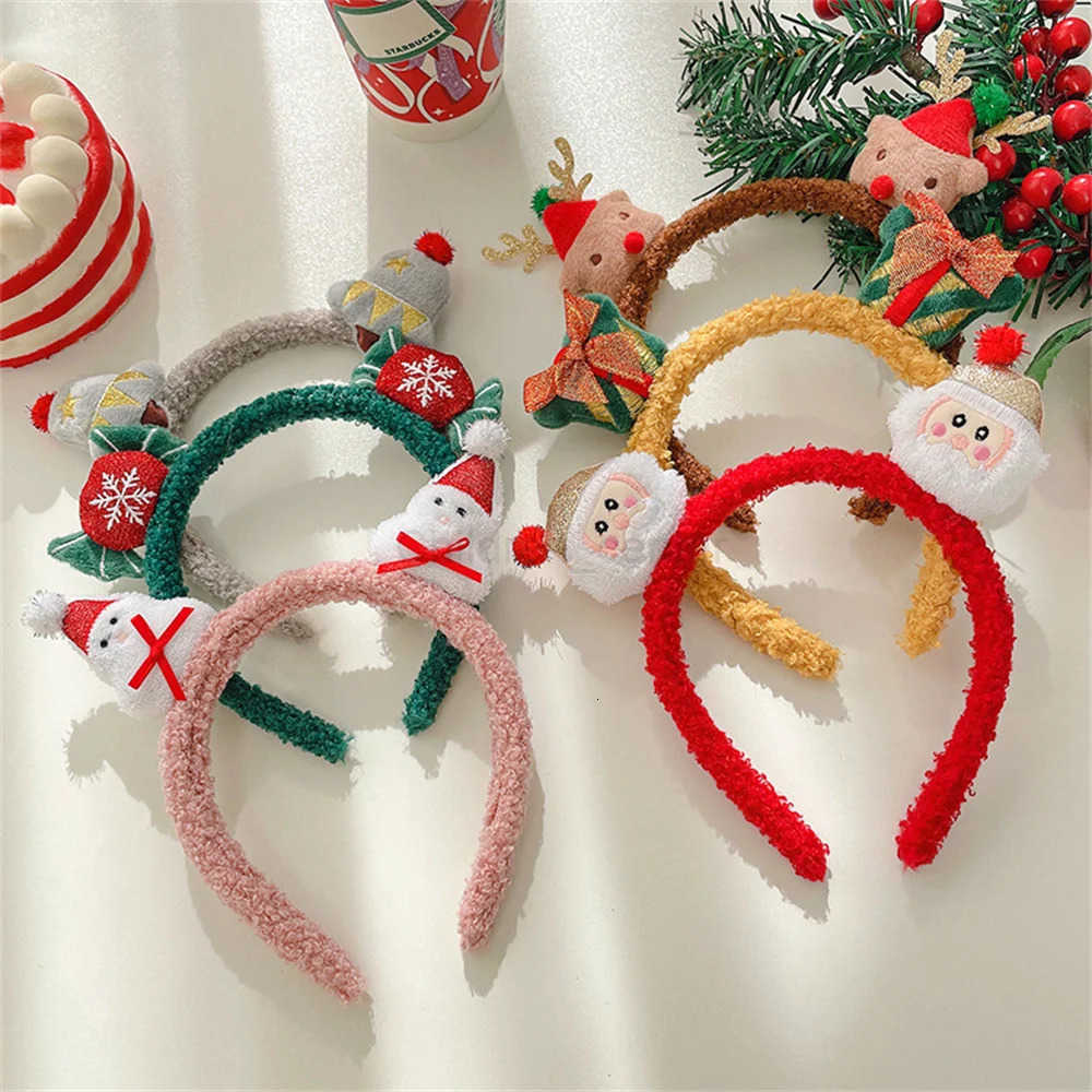 Disney Christmas Cute Snowman & Elk Holiday Themed Plush Headwear for Girls - Fall/Winter Seasonal Accessory designer H251119