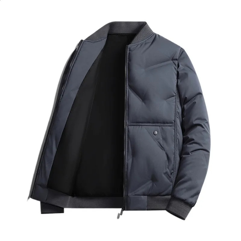 AutumnWinter Mens Down Cotton Jacket Fashion Trend Solid Color High Quality Comfortable Thick Coat for Men Top 251027