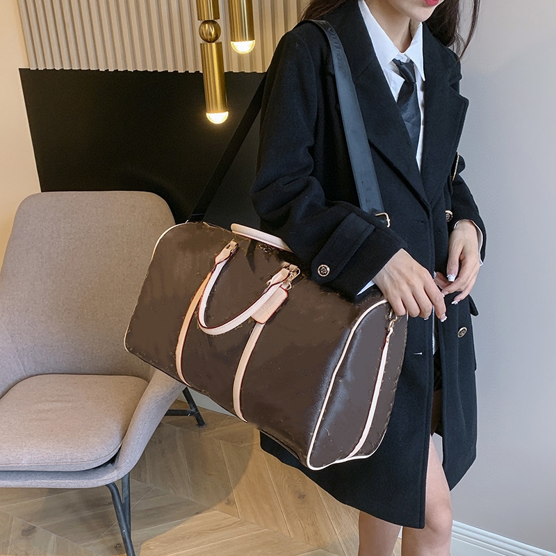 Designer Duffle Bag for Men Traveling, Luggage Travel Bag Weekender Overnight Bag,Women Gym Carry on Hanging suitcase set business travel bag shoulder 4456