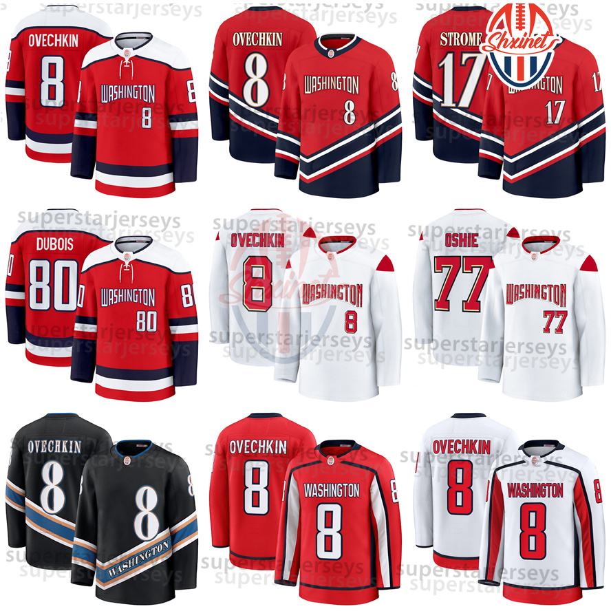8 Alexander Ovechkin 2025-26 Red Hockey Jersey Wilsons Dubois Oshie Leonard Thompson Strome Protas Carlson Backstrom Sourdif Chisholm Custom Stitched 