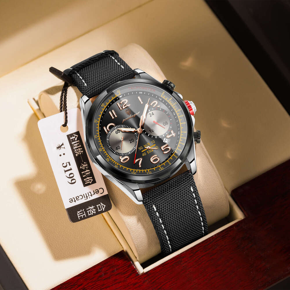 Swiss Brand New Men's Fashion Casual Chronograph Quartz Watch