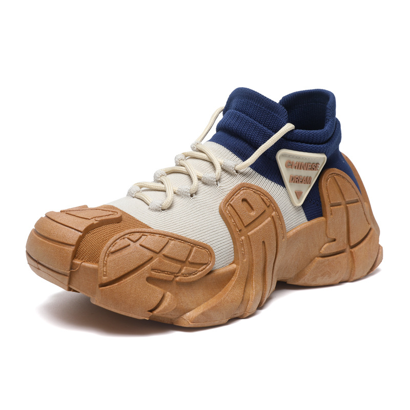 New Socks Women's Sneakers 2025 New Summer Daddy Lightweight Fly Weave Stretch Breathable Slip-On Shoes