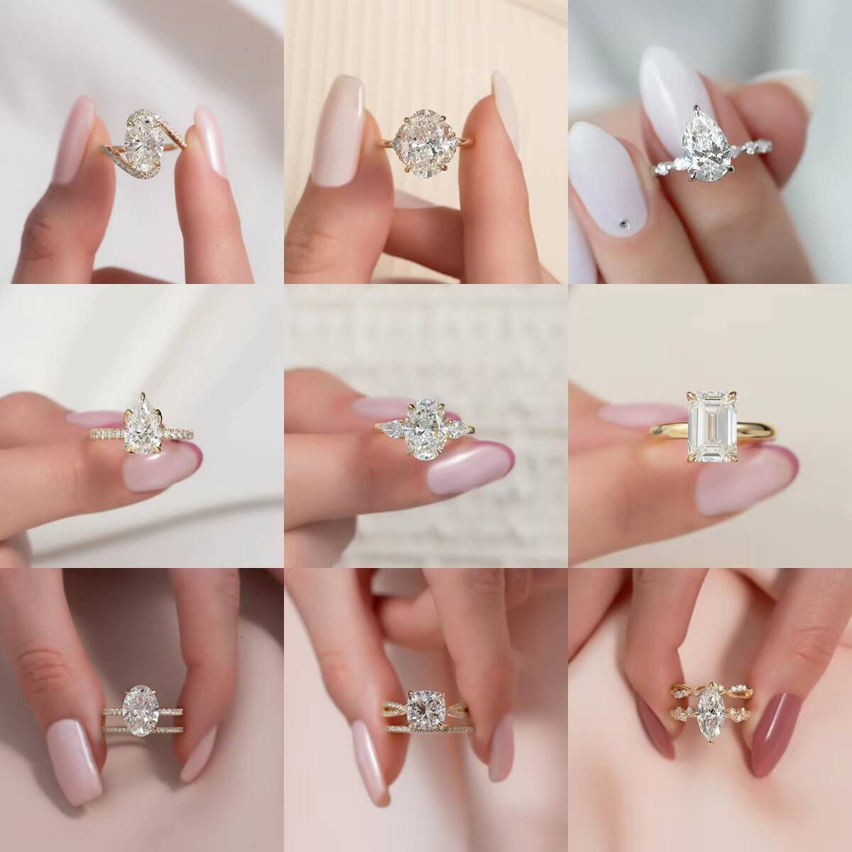 Ring Manufacturer Custom Fashion Rings 14K 18K Gold IGI Certified Lab Grown Diamond Ring Engagement and Wedding Rings for Women