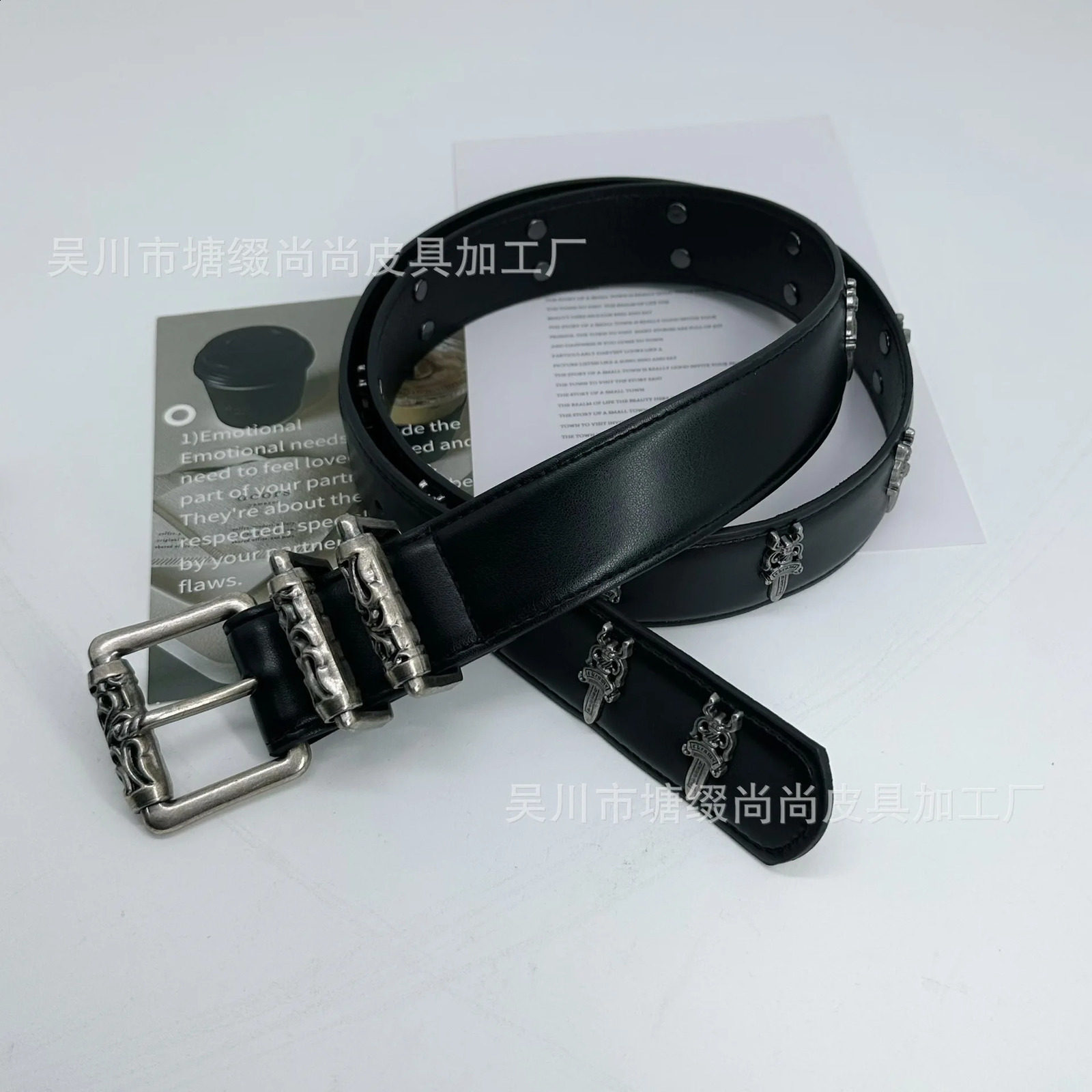Gothic Y2K Women Men Belts Goth Ladies Hip hop Punk Rivet Skeleton Print Waist Belt Jeans Waistband 251027