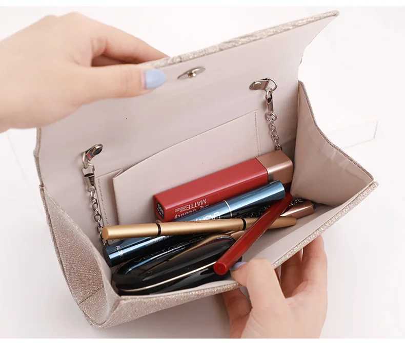 HighEnd Womens Portable Dinner Bag with Clutch Shoulder Latch Closure Evening Gown Complement Lipstick Storage Organizer H251027