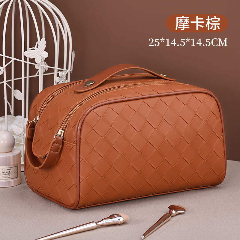 Luxury Brand Designer Bag New Portable Handheld Makeup Bag Large Capacity High-End Double Zipper Cosmetic Organizer Bag