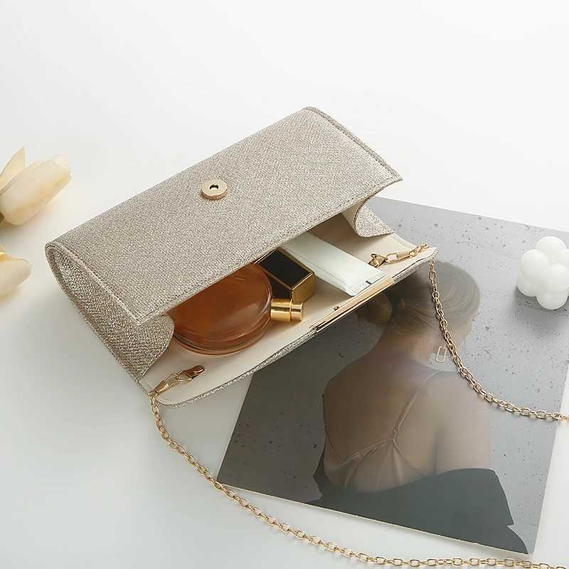 Elegant Storage Handheld Bag with Chain Strap for Party Wedding Dinner Fashionable One Shoulder Crossbody Bag H251027