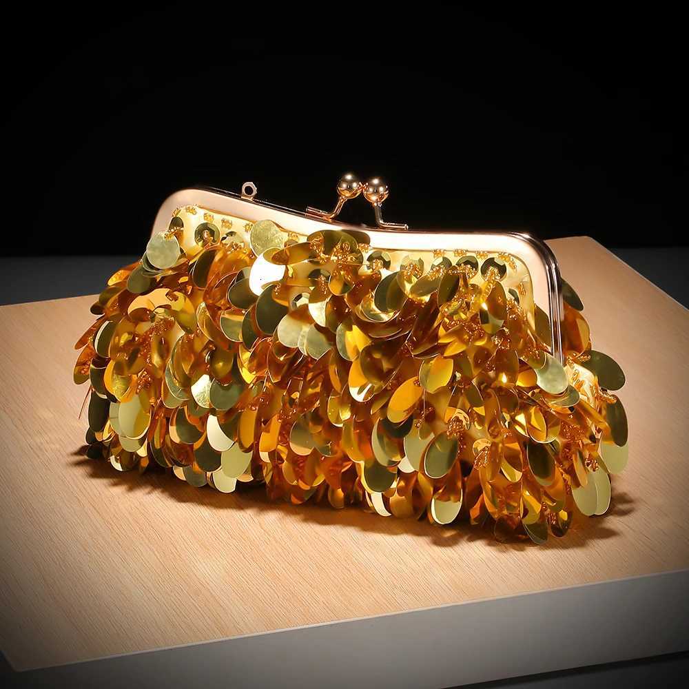 New Glitter dinner party bag Delicate metal chain shoulder bag Festival birthday and other occasions evening bag for small items H251027