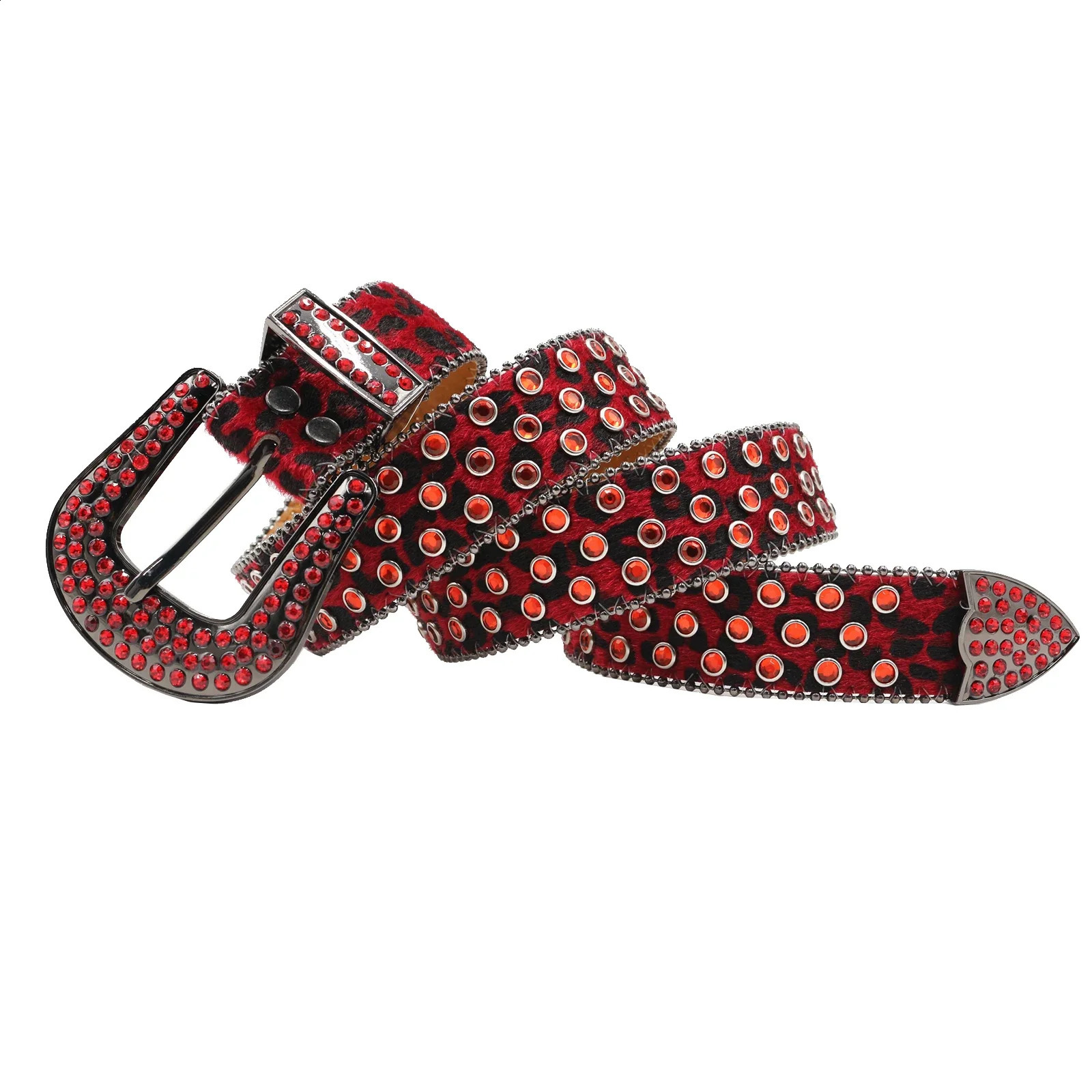 Rhinestone Belts Studded Skull Lether Belts for Women er Strap For Jeans Suppliers White Black 251027