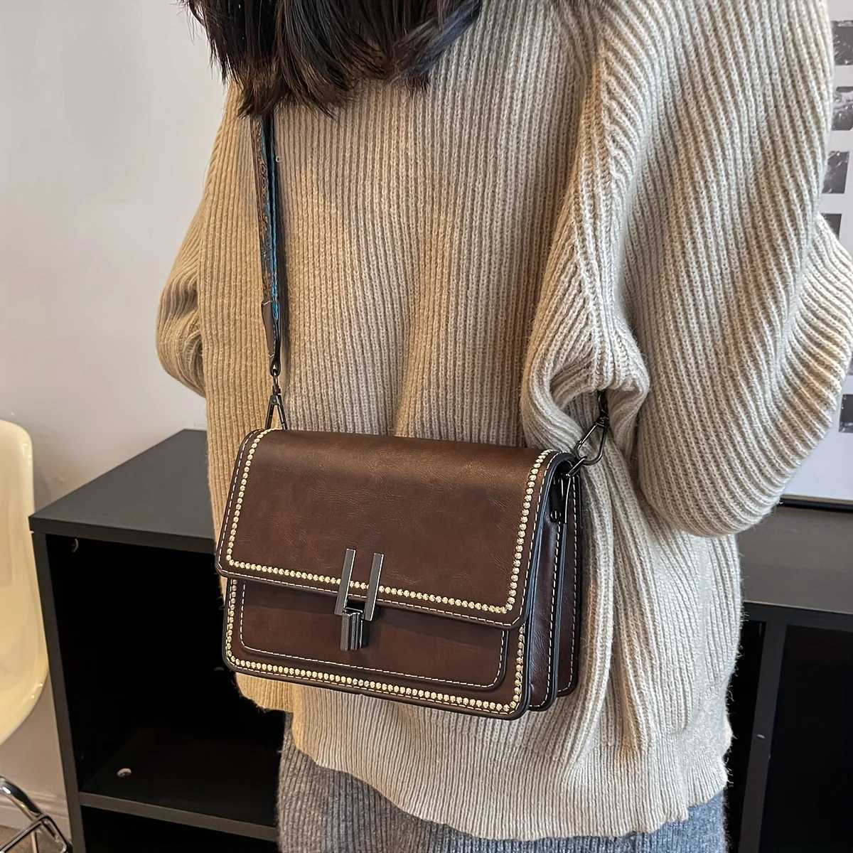Mini CrossBody Bags for Women Adjustable Strap Small Square Design Purse Fashion Shoulder Bag New Designer Mini Leather BagT251028