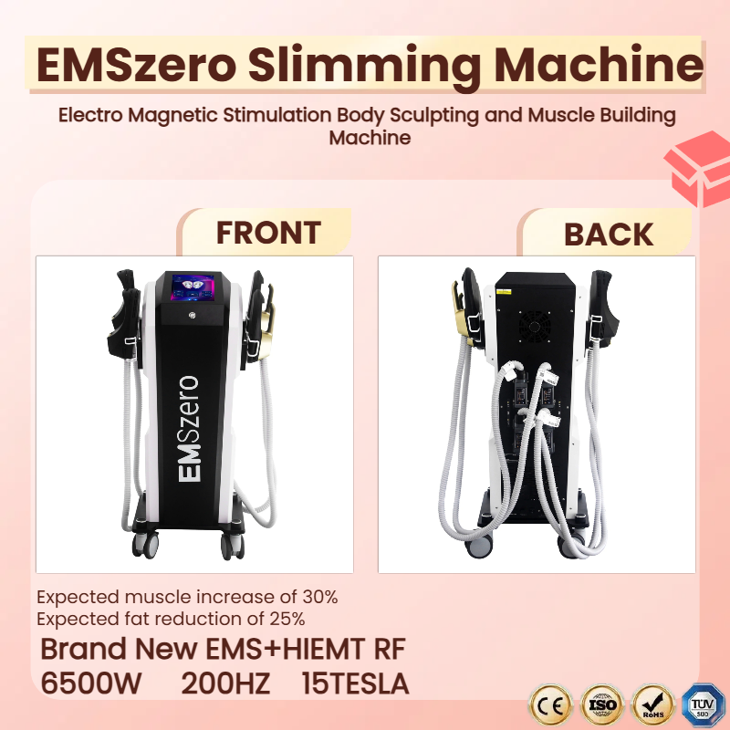 EMS Sculppt Body Sculpting RF Slimming Machine EMSzero Weight Loss And Muscle Building Electromagnetic Muscle Stimulator 6500W 200HZ HIEMT