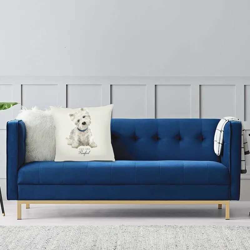 Pillow Case Luxury West Highland White Terrier Dog Throw Case Home Decor Square Westie Cushion Cover cover for Living Room C251028