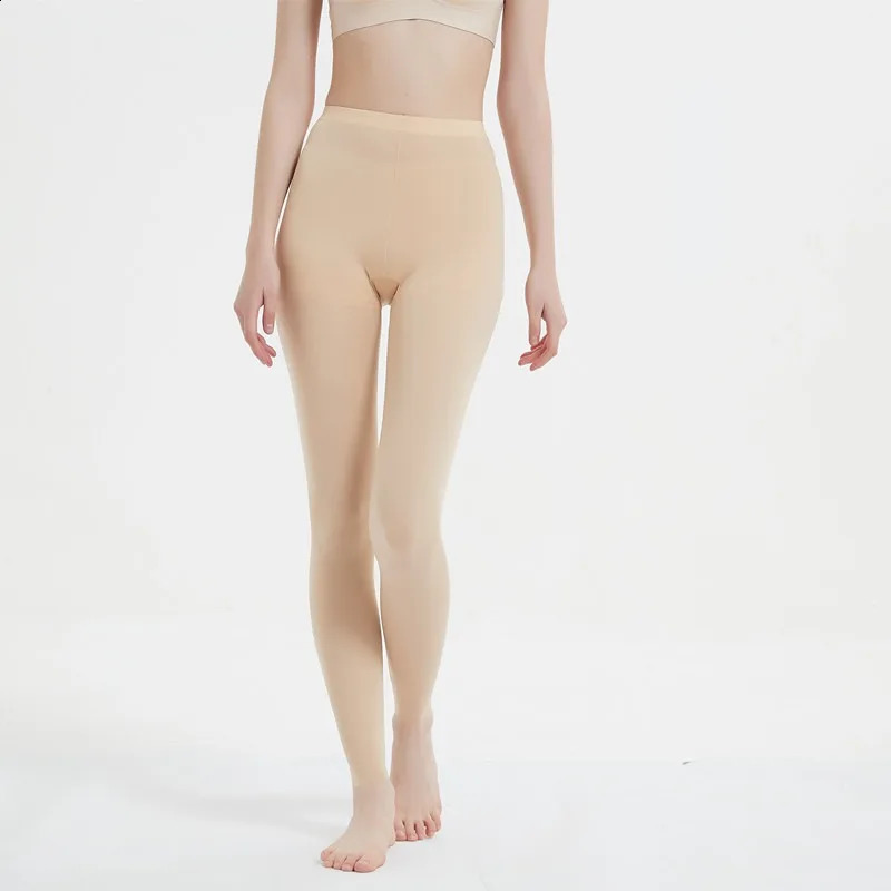 Seamless Ice Silky Long Sleeve Tshirt Legging Pants For Women Mid Waist Elastic Bottoming Trousers Ultra Thin Skinny Fitness 251027