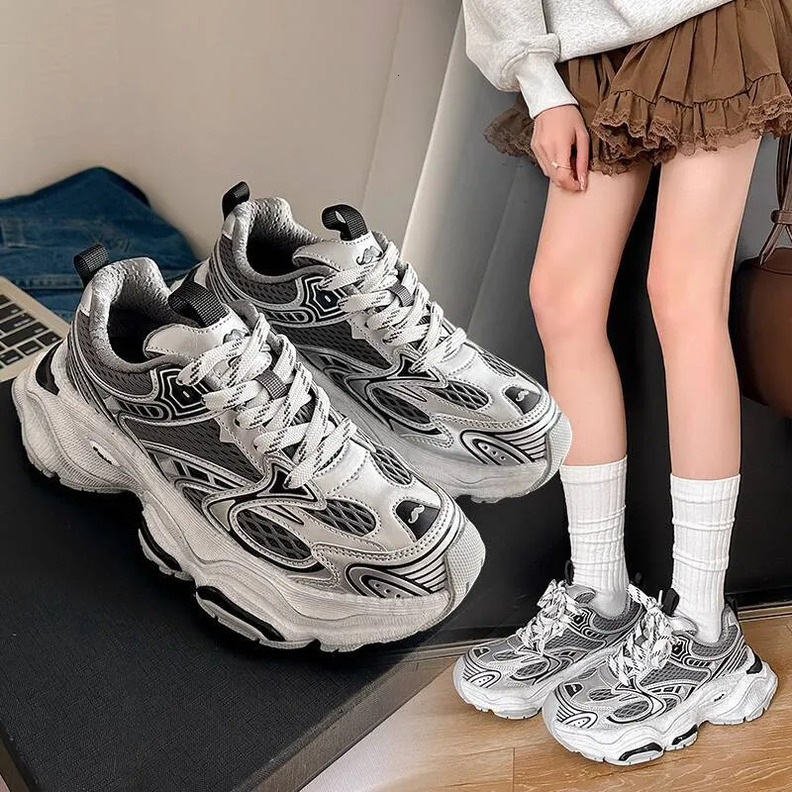 Mirinda Four Seasons Men's Height-Increasing Dad Shoes 2025 Xuanwu Sports Style Lightweight Breathable Non-Slip Wear-Resistant Shoes