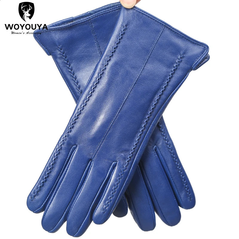 Touch Screen leather gloveshighend leather gloves womenGenuine Leather winter glovesKeep warm womens leather gloves2226 251027