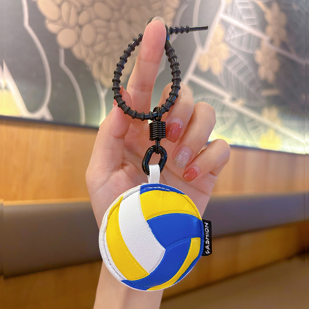 New Arrival Keychains Baseball Football Basketball Volleyball Leather Small Charms for European and American Women's Bags Wholesale 2026