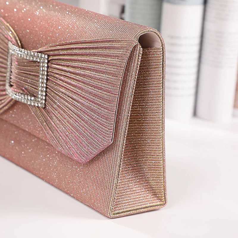 Elegant Rhinestone Dinner Shoulder Bag Exquisite Temperament Bridal Evening Dress Storage Fashion New Arrival H251027