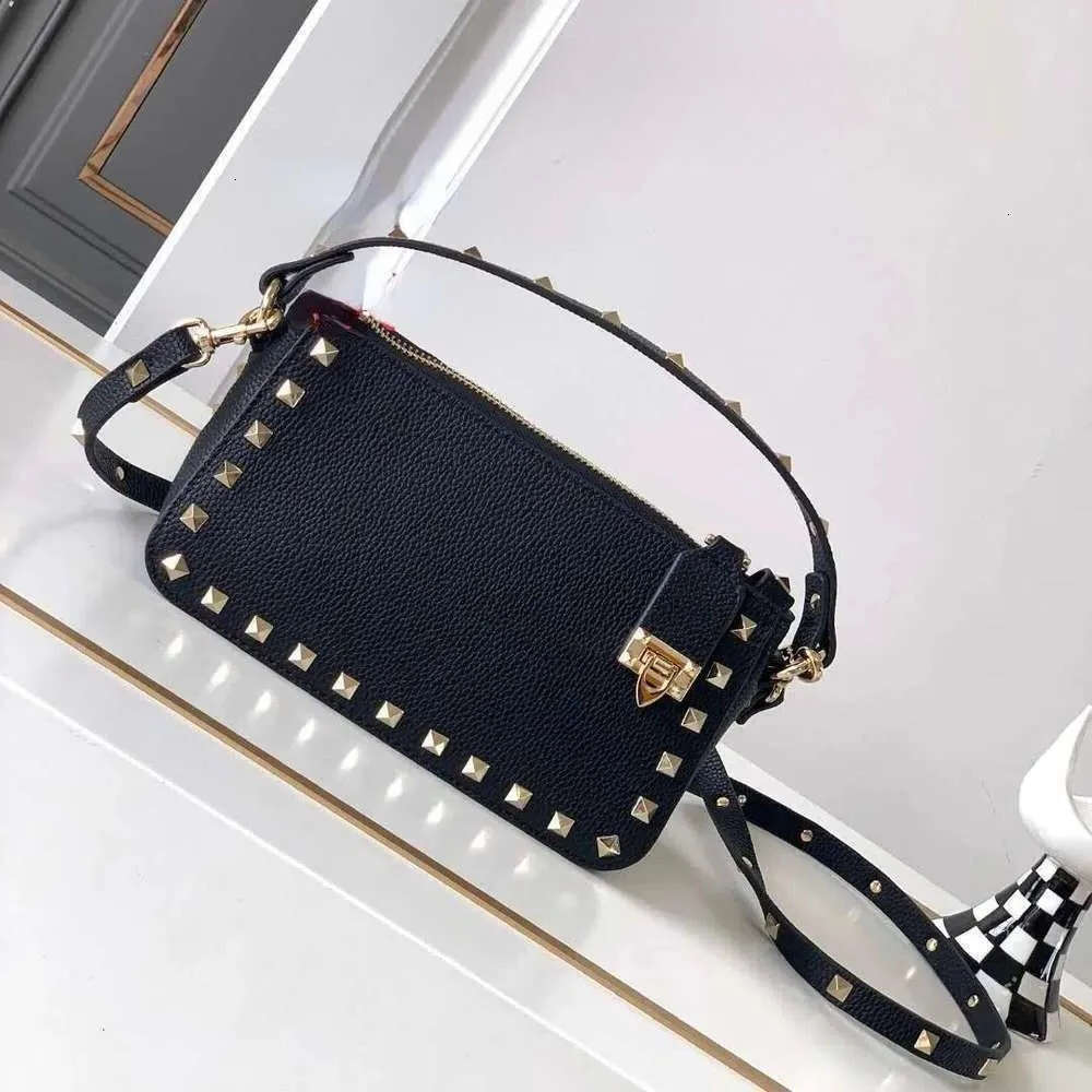 Bag Rivet Decoration Shoulder Bag Designer Classic Flap High Quality Real Leather Square Women Crossbody Bags New Best Seller