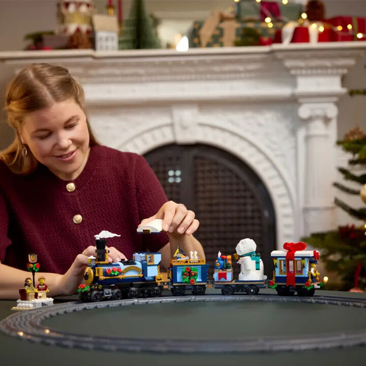 LEGO 10361 Winter Express Train - Creativity Boosting Building Set for Children