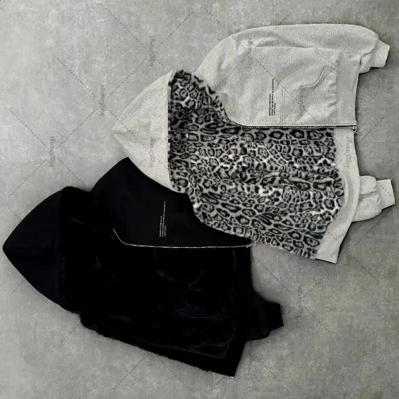 Harajuku Retro High Street Letters Oversized Zipper Hoodie Men Y2K Casual Hiphop Allmatch Trendy Loose Sweatshirt Women 251027