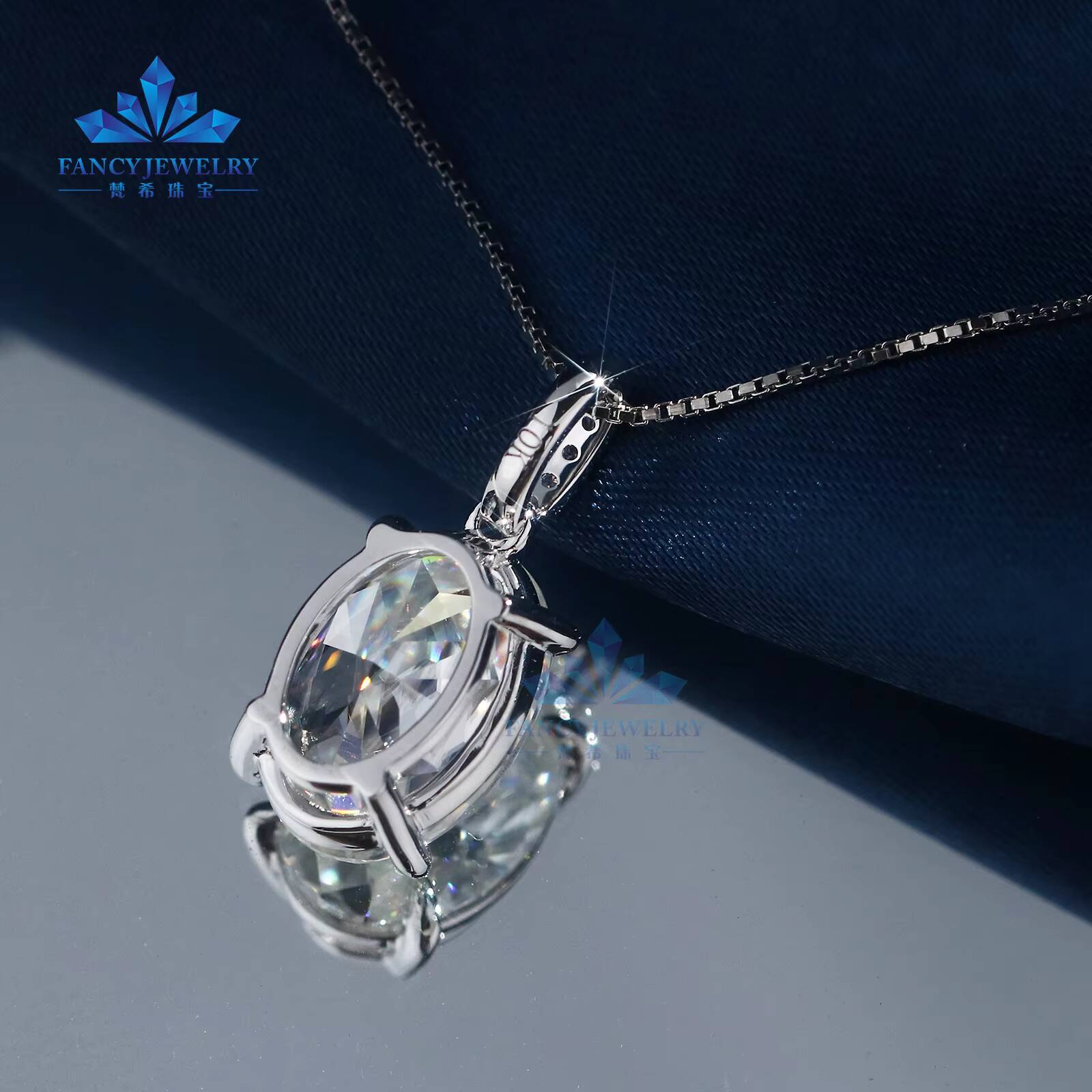 Custom 05ct 1ct 2ct 3ct Lab Diamond 10K 14K 18K Solid Gold CVD HPHT Round Pendant DEF VVS VS IGI Certificate Diamond Necklace