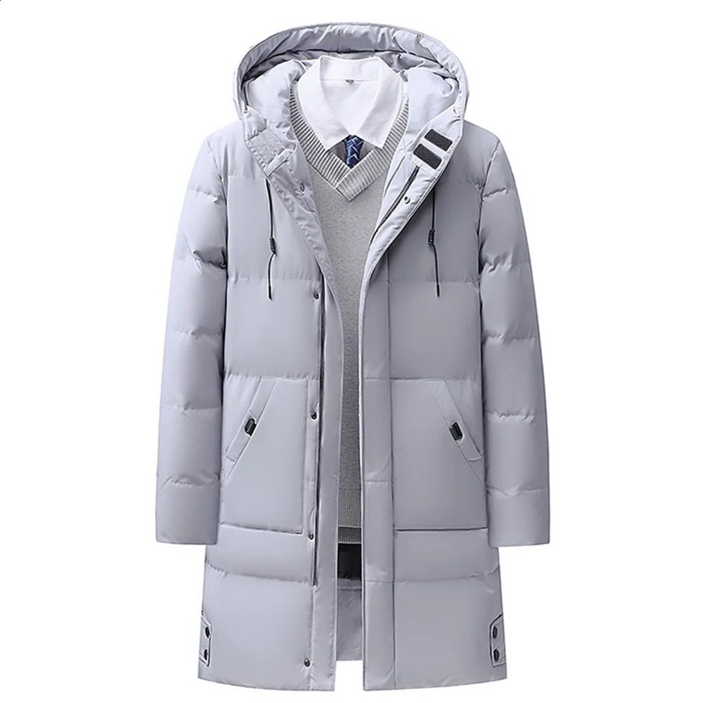 Mens coldproof and windproof thick jacket with hood warm casual 8XL large size outdoor winter 251027