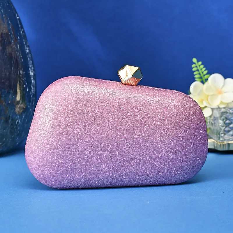 Elegant Glittering Lady Design Irregular Shaped Clutch Handbag for Women Fashion Evening Purses Wedding Party Bags H251027