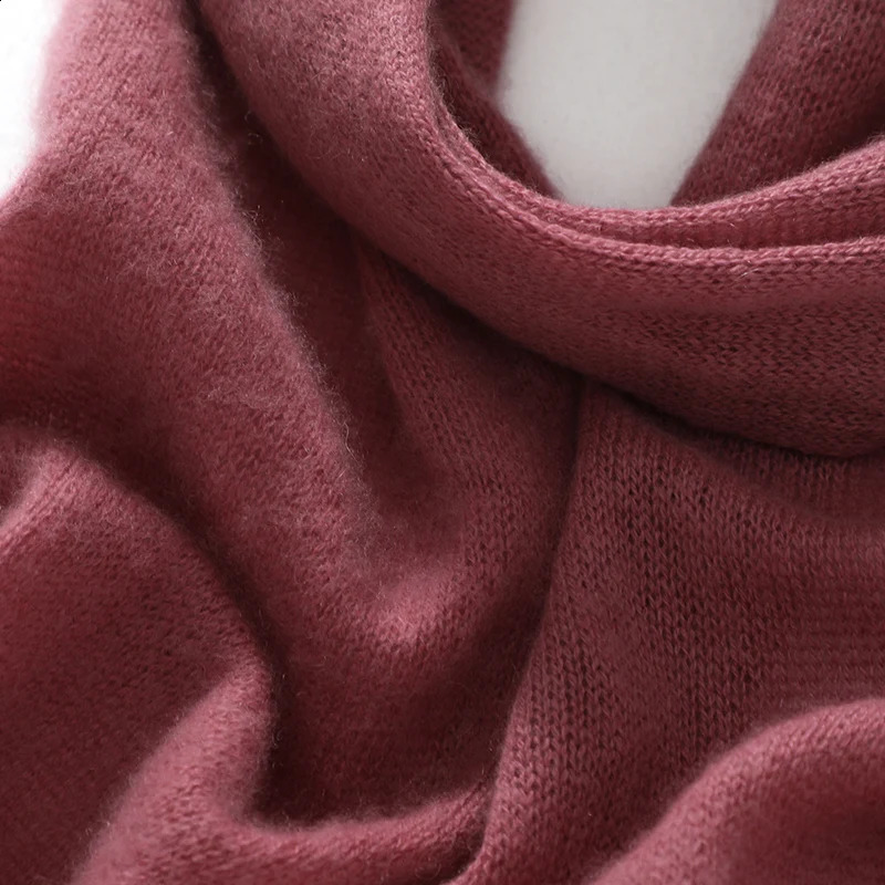 Winter Keep Warm Cashmere Scarf for Women Men 2024 Fashion Outdoor Solid Color Top Quatliy Cashmere Kintted Scarves Unisex 251027