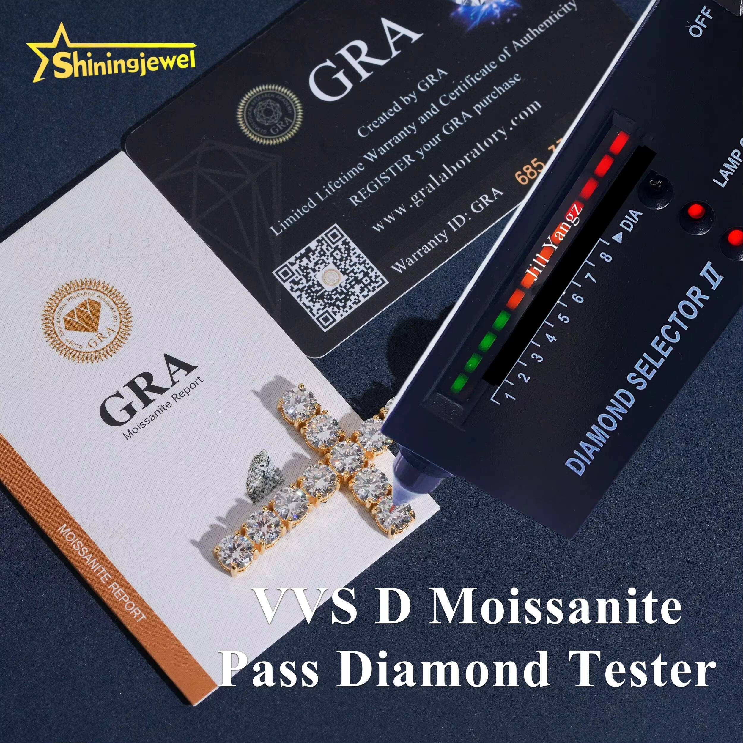 USA Warehouse Affordable Big Diamond 6mm Moissanite Cross Pendant Collection Hip Hop Iced Out Pendant Religious Jewelry