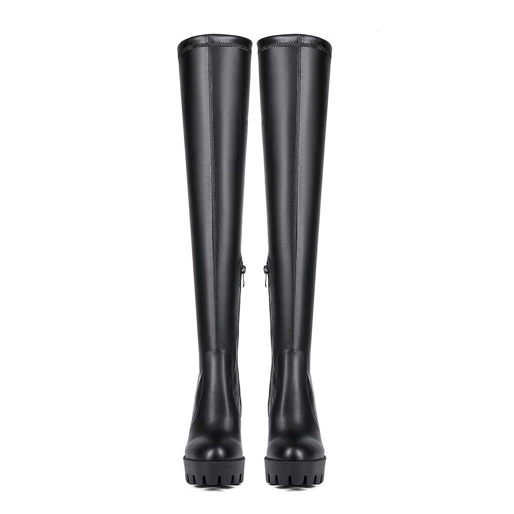 Thick And Stretchy Skinny Knee High Boots