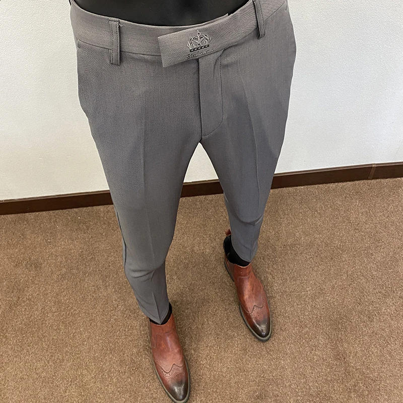 Autumn style suit trousers noiron casual pants business party and dance 251027