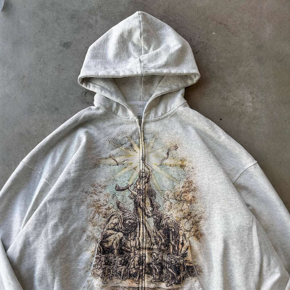 2025 Spring Casual Style Angel Print Unisex Fashion Hoodie