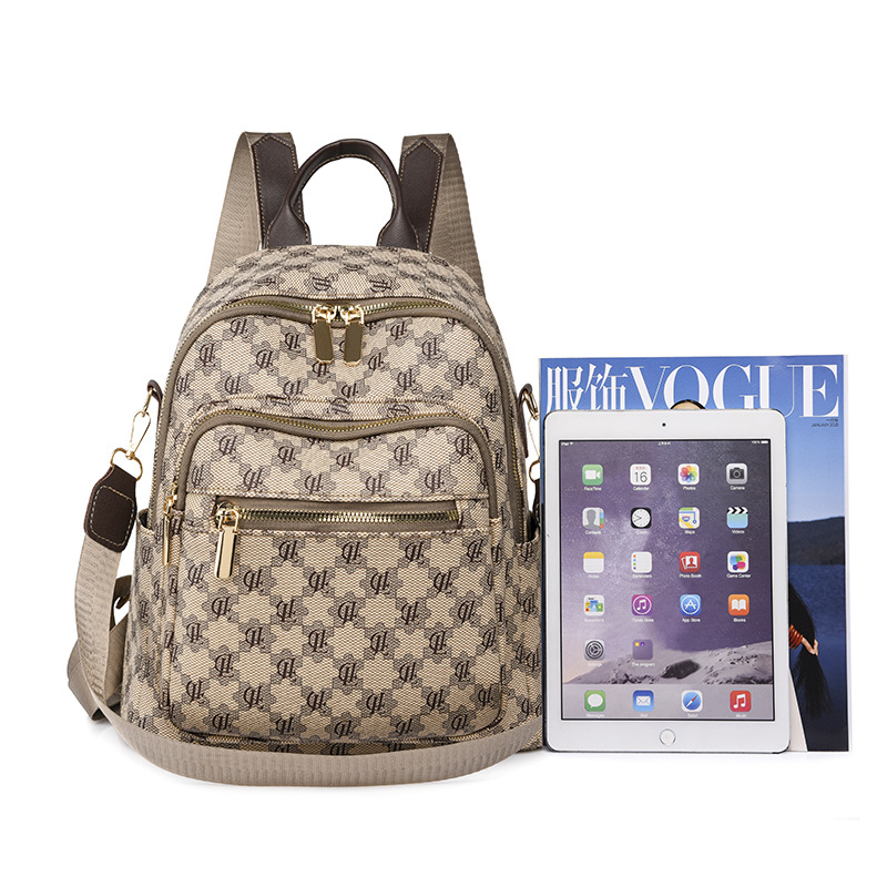 Designer Backpack 2025 Women's Monogram Backpack, Vintage Large Capacity Rucksack, Multi-Way Travel Backpack with Adjustable Straps Free Shipping