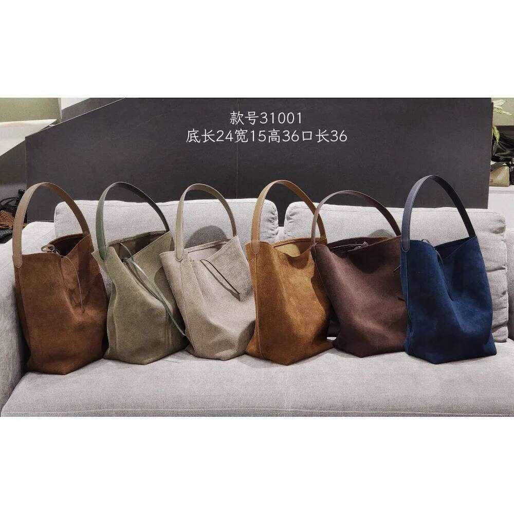 Designer Bags Tote Bucket 2025 Autumn And Winter Maillard Suede Casual Solid Color Large Capacity Flip Fur Shoulder Bag Versatile Hot Selling