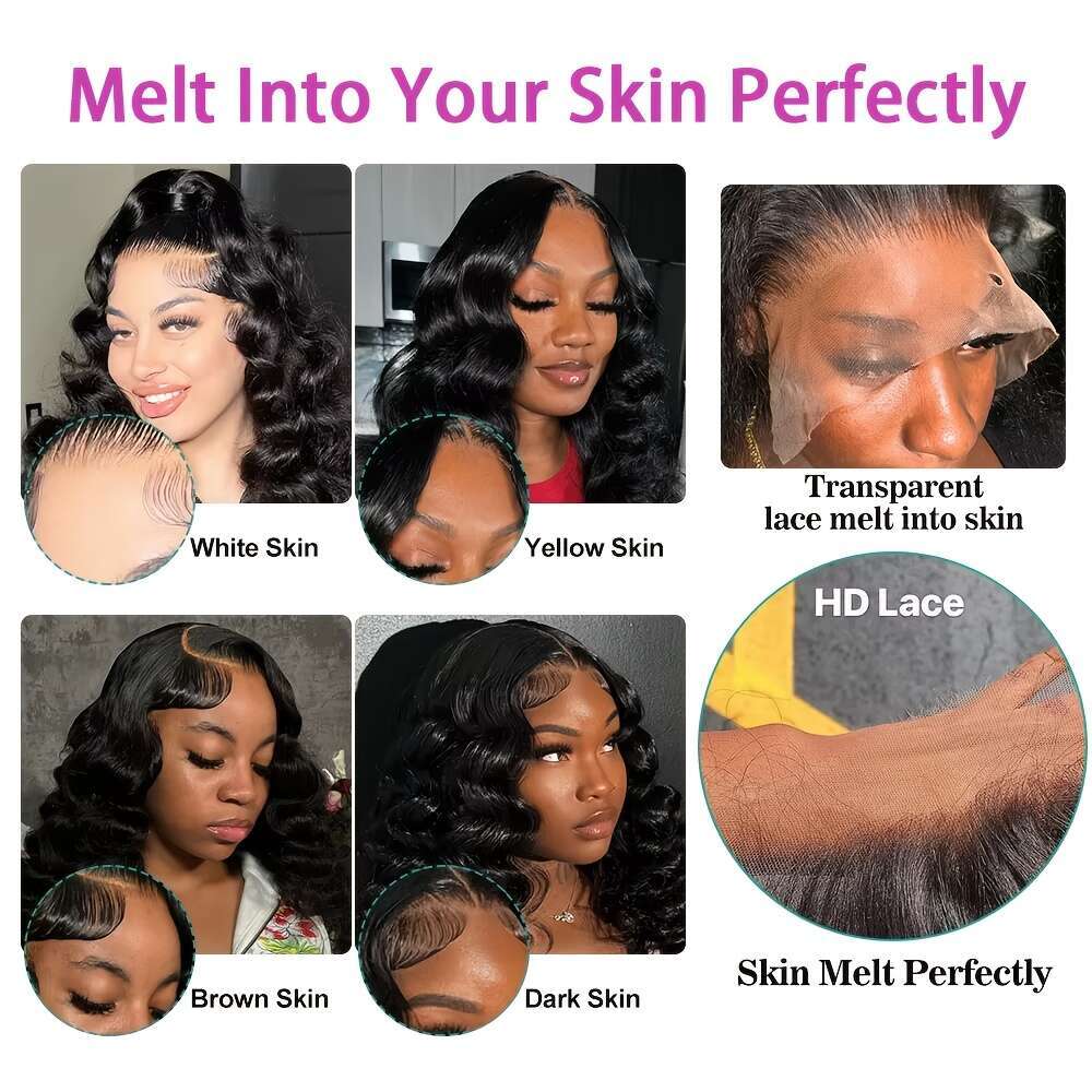 Curly Lace Front Wig HD Transparent 13X4 Frontal For Women Pre Plucked 100% Human Hair Deep Loose Wave Wigs Natural Color 250% Density