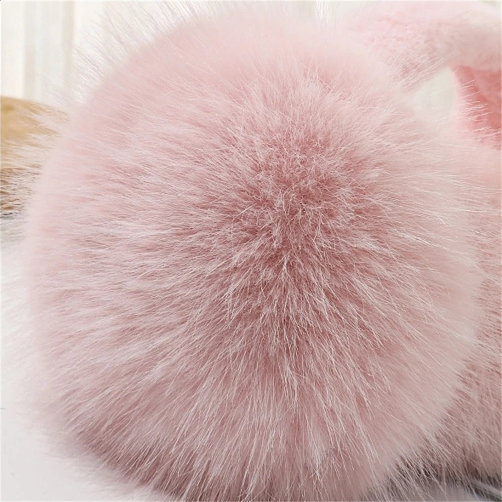 Cute Plush Headphones Style Earmuffs Women Winter Warm Soft Ear Covers Fluffy Outdoor Hair Band Solid Fur Fashion Unisex Earflap 251027