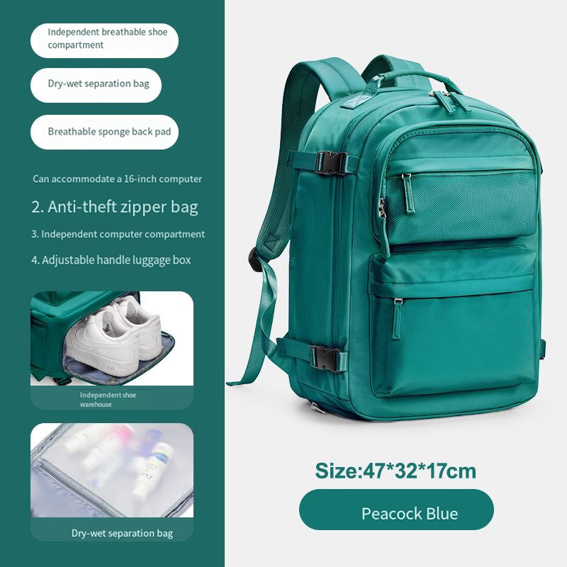 Ryanair Backpack Travel Cabin Airplane 40x20x25 Air Vacuum Compression Backpack Women Men Backpack Business Laptop Bag Handbag L250820