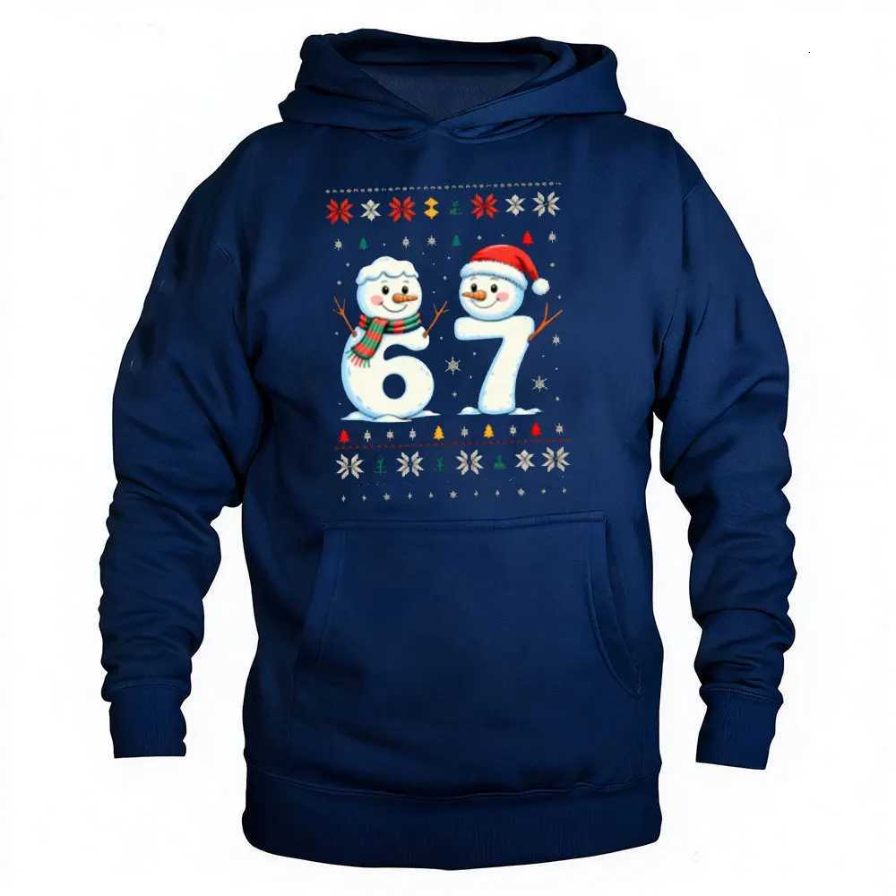 67 Snowmen Ugly Christmas Sweater Six Seven Shirt Meme Xmas Pullover Hoodie Moletom Masculino Harajuku SweatshirtsXJ251028