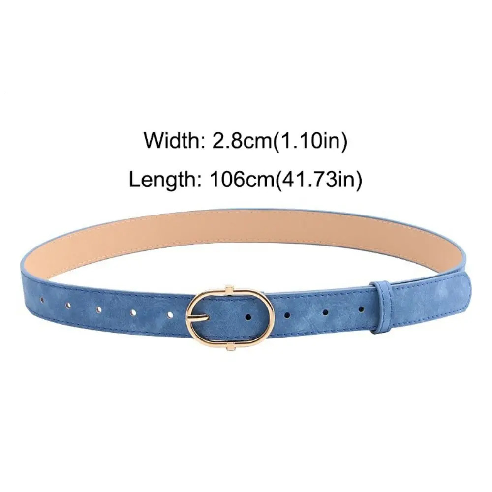 Fashion Pin buckle Suede Leather Belt Casual Business Waist Belt Retro Waistband For Women 251024