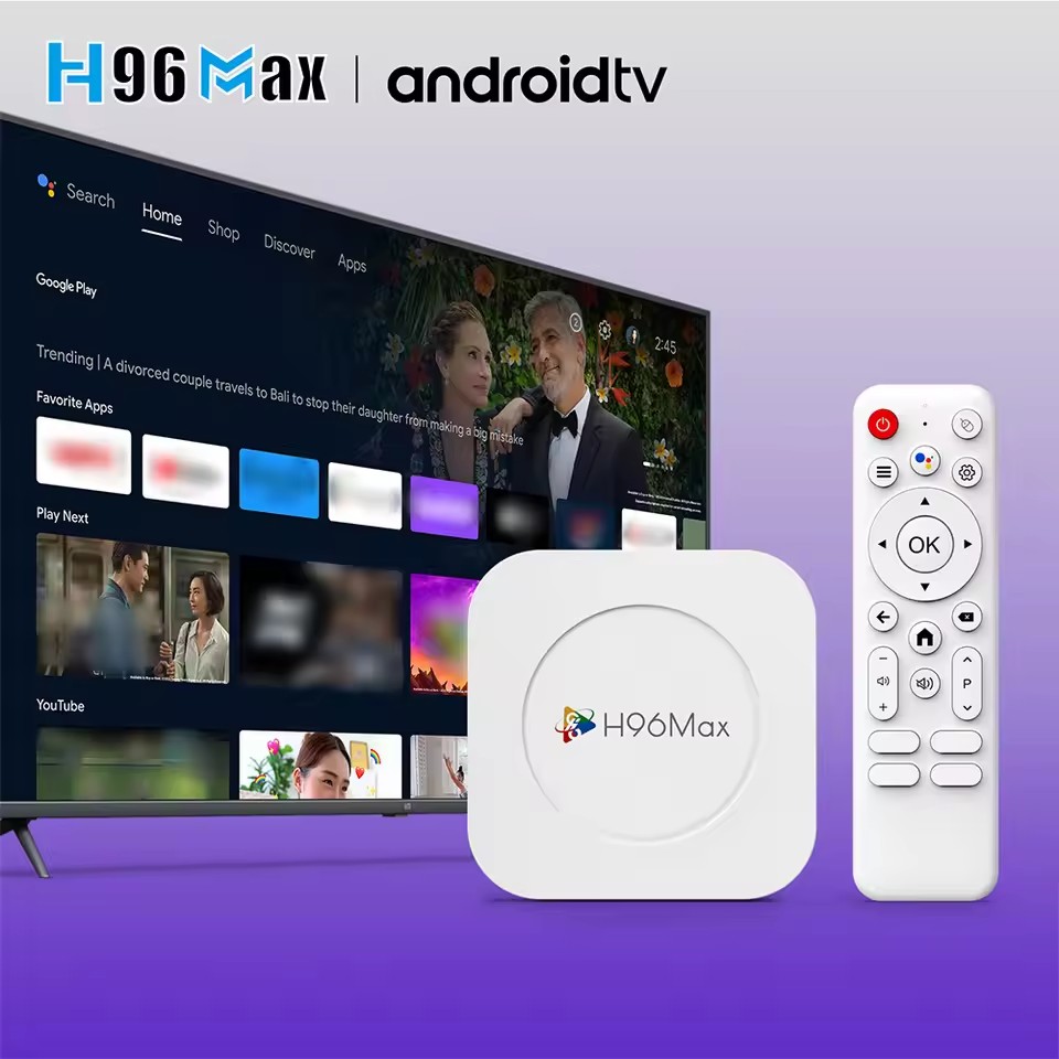 Android 14 Smart TV BOX H96 Max H618 Plus Allwinner Quad Core 4GB 128GB 8K LAN 100M Wifi6 BT 5.4 Voice Remote Media Player Set Top Box
