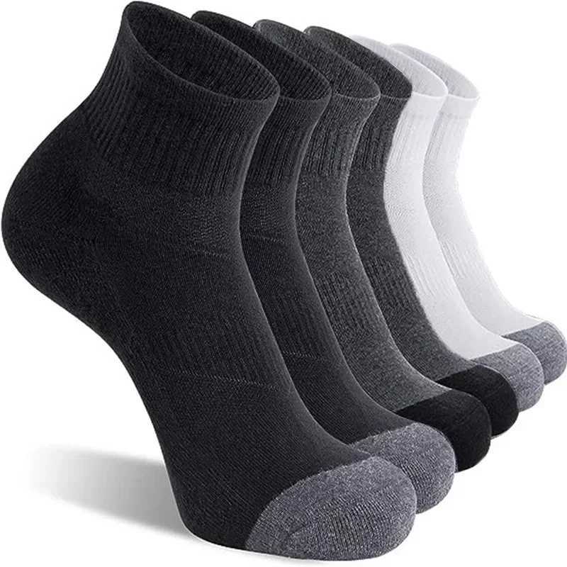 10 Pairs EUR3847 Plus Size Women Men Sports Socks High Quality Cotton Running Socks Soccer Basketball White Black Grey Socks J251028