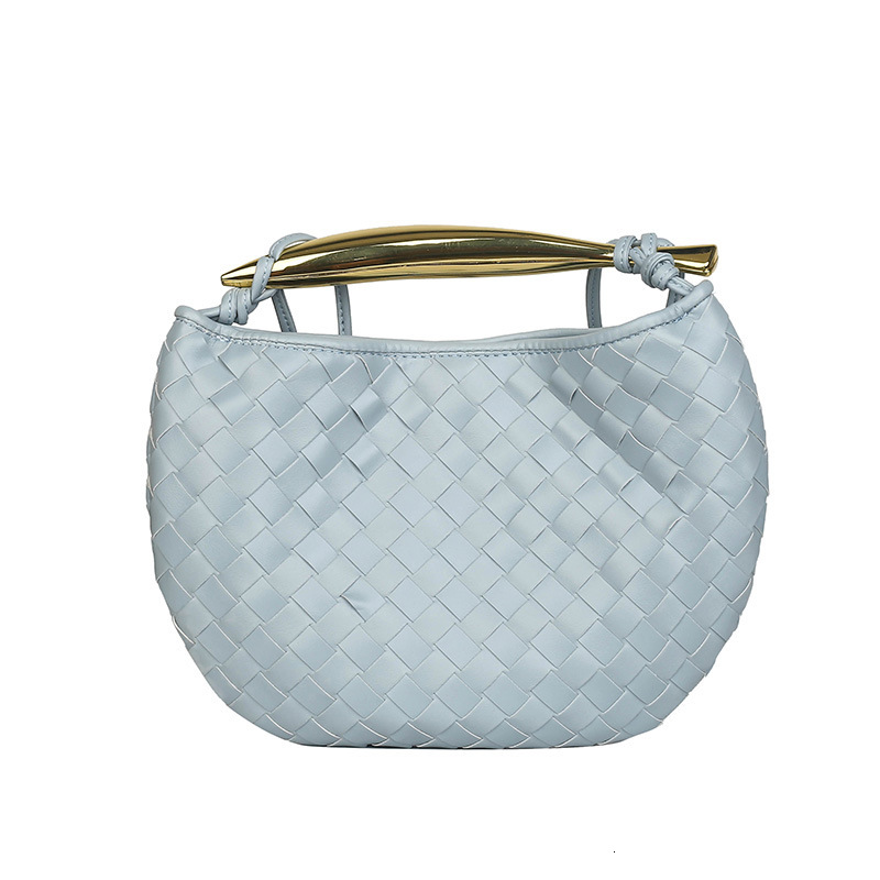 Luxury Brand Designer Bag Niche Sardine Handwoven Bag For Women, Casual Versatile Textured Handbag, Unique Chain Shoulder Crossbody Bag